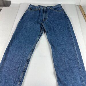 Levi's Jeans Men's 33x28* 550 Relaxed Straight Blue Faded Cotton Denim Tag 34x29